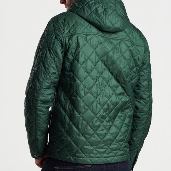 Peter Millar Balsam Essex Full-Zip Hoodie MF23Z14 Green Jacket Quilted - Picture 4 of 7